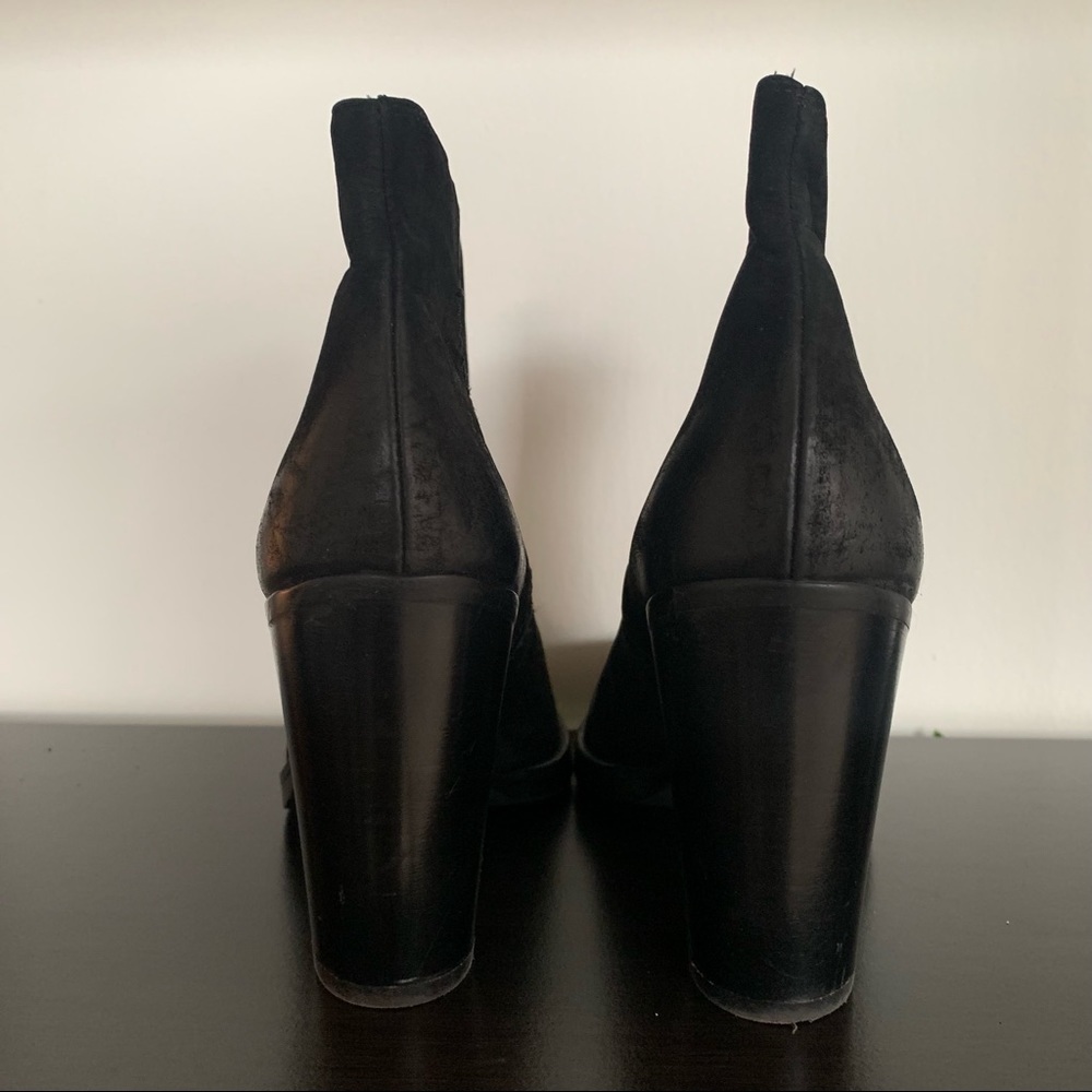 Italian Leather Heeled Bootie - Picture 4 of 5